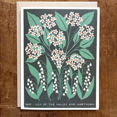 Birth Month Flowers: May Greeting Card