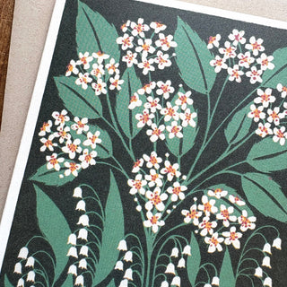 Birth Month Flowers: May Greeting Card