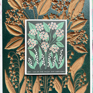 Birth Month Flowers: May Greeting Card