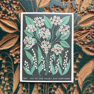 Birth Month Flowers: May Greeting Card