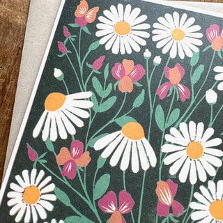 Birth Month Flowers: April Greeting Card