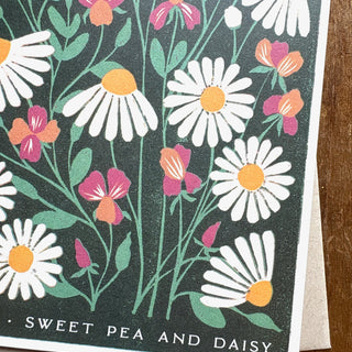 Birth Month Flowers: April Greeting Card
