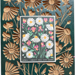Birth Month Flowers: April Greeting Card