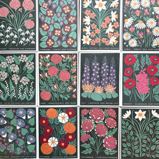 Birth Month Flowers: July Greeting Card