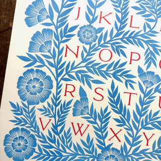 Alphabet Risograph Print