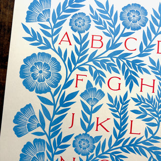 Alphabet Risograph Print