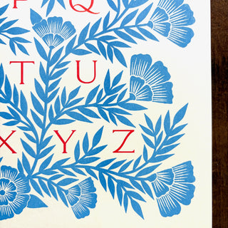 Alphabet Risograph Print