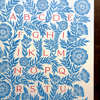 Alphabet Risograph Print