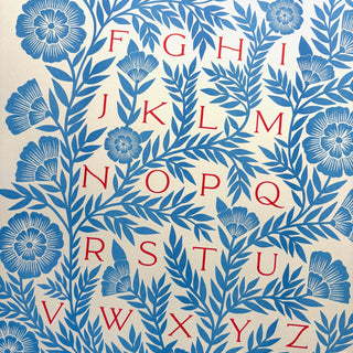 Alphabet Risograph Print