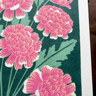 Birth Month Flowers Risograph Print: November