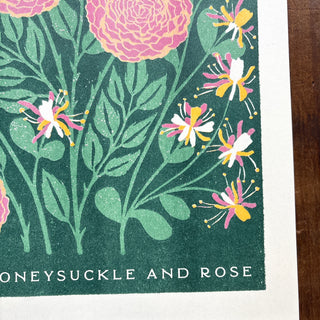 Birth Month Flowers Risograph Print: June