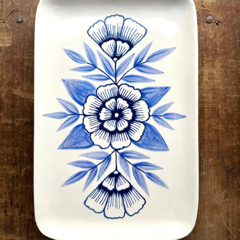 Hand Painted Ceramic Tray - No. 5145