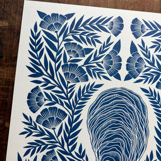 Oyster Risograph Print