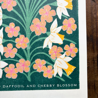 Birth Month Flowers Risograph Print: March