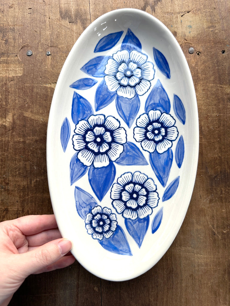 Hand Painted Ceramic Serving Dish - No. 5149