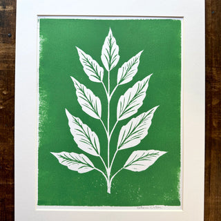 Matted Hand Block Printed Print - No. 5426