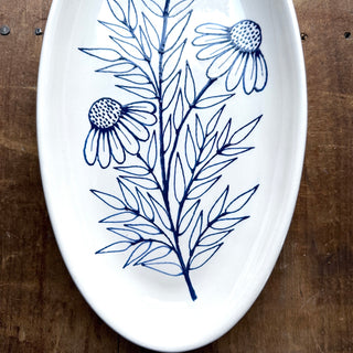 Hand Painted Ceramic Serving Dish - No. 5152