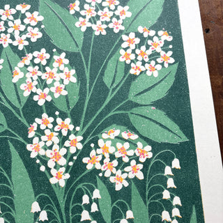 Birth Month Flowers Risograph Print: May