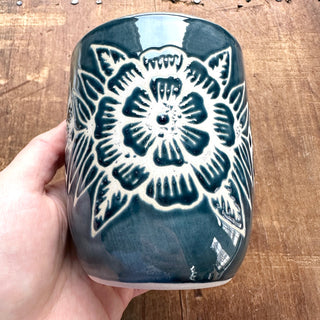 Hand Painted Ceramic Mug - No. 5157