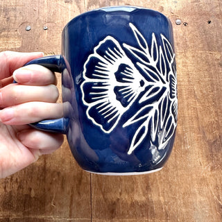Hand Painted Ceramic Mug - No. 5158
