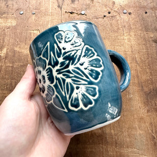 Hand Painted Ceramic Mug - No. 5161