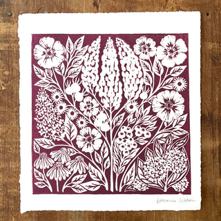 Hand Block Printed Art Print - No. 633