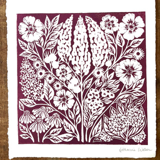 Hand Block Printed Art Print - No. 633