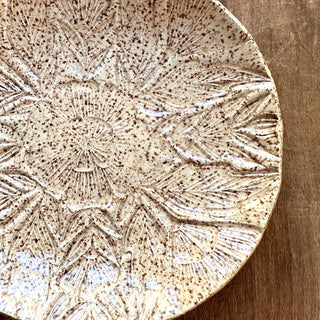 Block Printed Stoneware Bowl - No. 5454