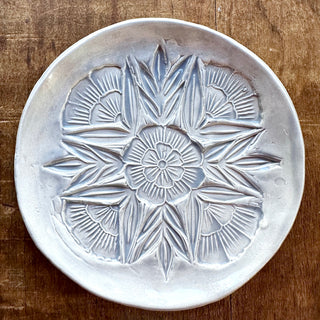 Block Printed Dessert Plate - No. 5464