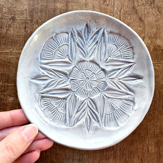 Block Printed Dessert Plate - No. 5464