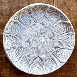 Block Printed Dessert Plate - No. 5465