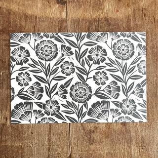 Block Floral Postcard