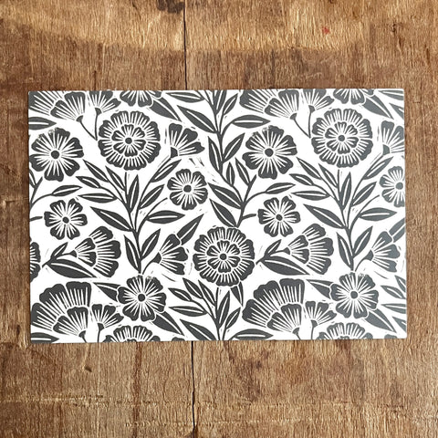 Block Floral Postcard