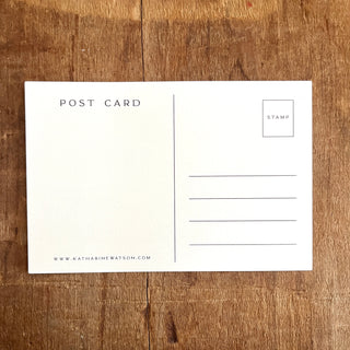 Open Studio, Black & White Postcard