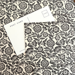 Block Floral Postcard