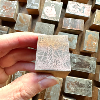 Antique Letterpress Country Stamps - Set of 20