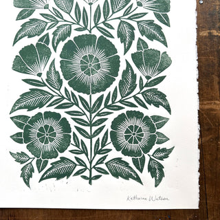 Hand Block Printed Art Print - No. 2751