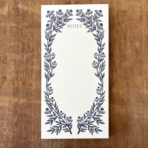 Navy Echinacea Market Pad, Magnetic