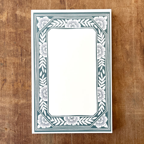 Green Border Notepad