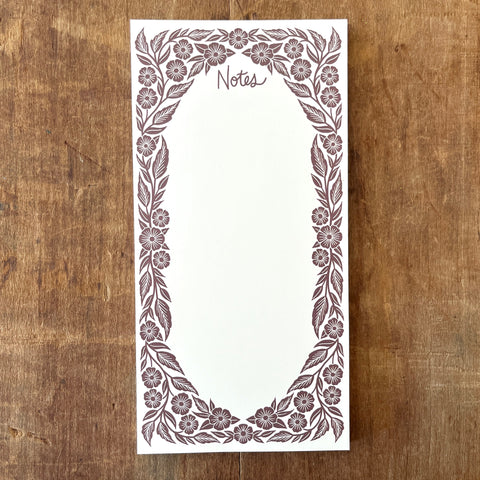 Floral Border Market Pad