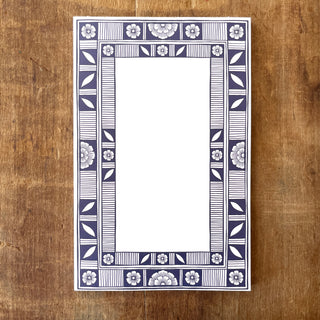 Blue Ceramic Motif Notepad