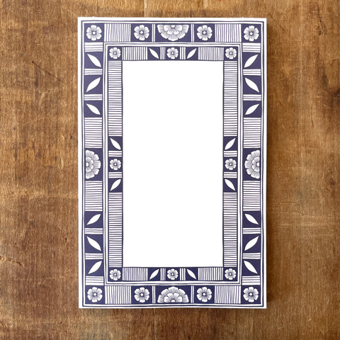 Blue Ceramic Motif Notepad