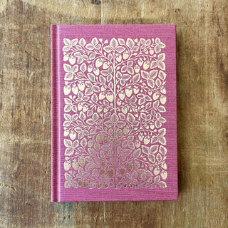 Foil Stamped Linen Journal: Soft Burgundy