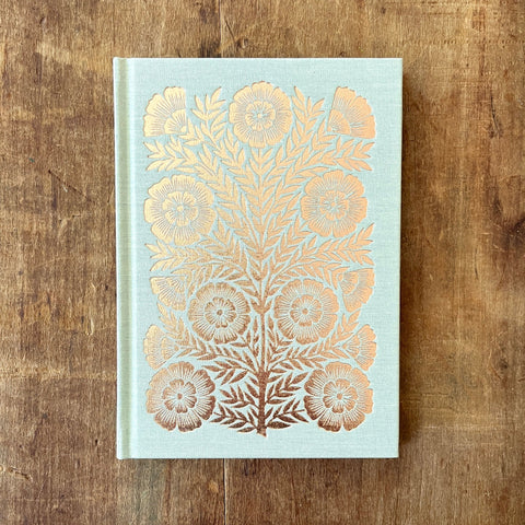 Foil Stamped Linen Journal: Muted Sage