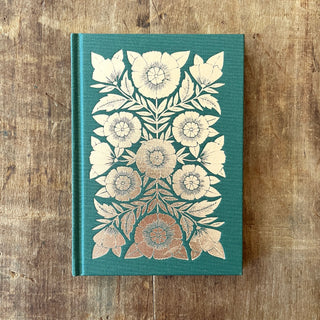 Foil Stamped Linen Journal: Jewel Green