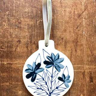 Hand-Painted Ceramic Ornament - No. 5544