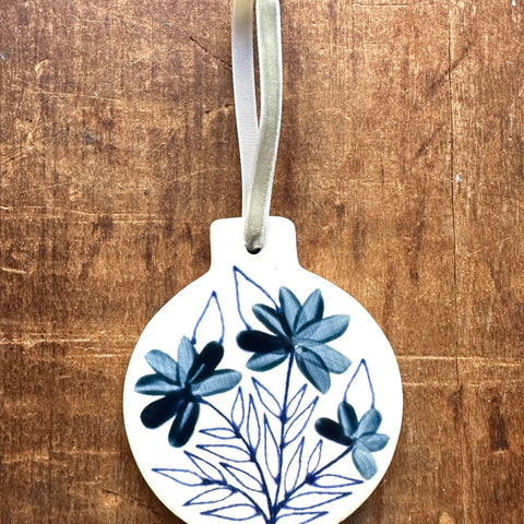 Hand-Painted Ceramic Ornament - No. 5544