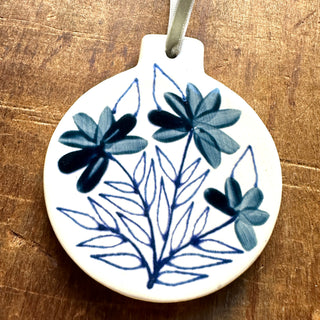 Hand-Painted Ceramic Ornament - No. 5544