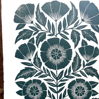 Hand Block Printed Art Print - No. 5791