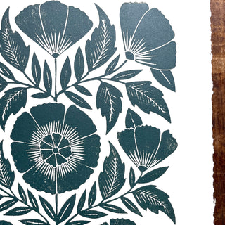 Hand Block Printed Art Print - No. 5791